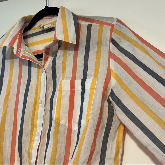 Japna | Front Tie Button Up Shirt - Picture 3 of 14